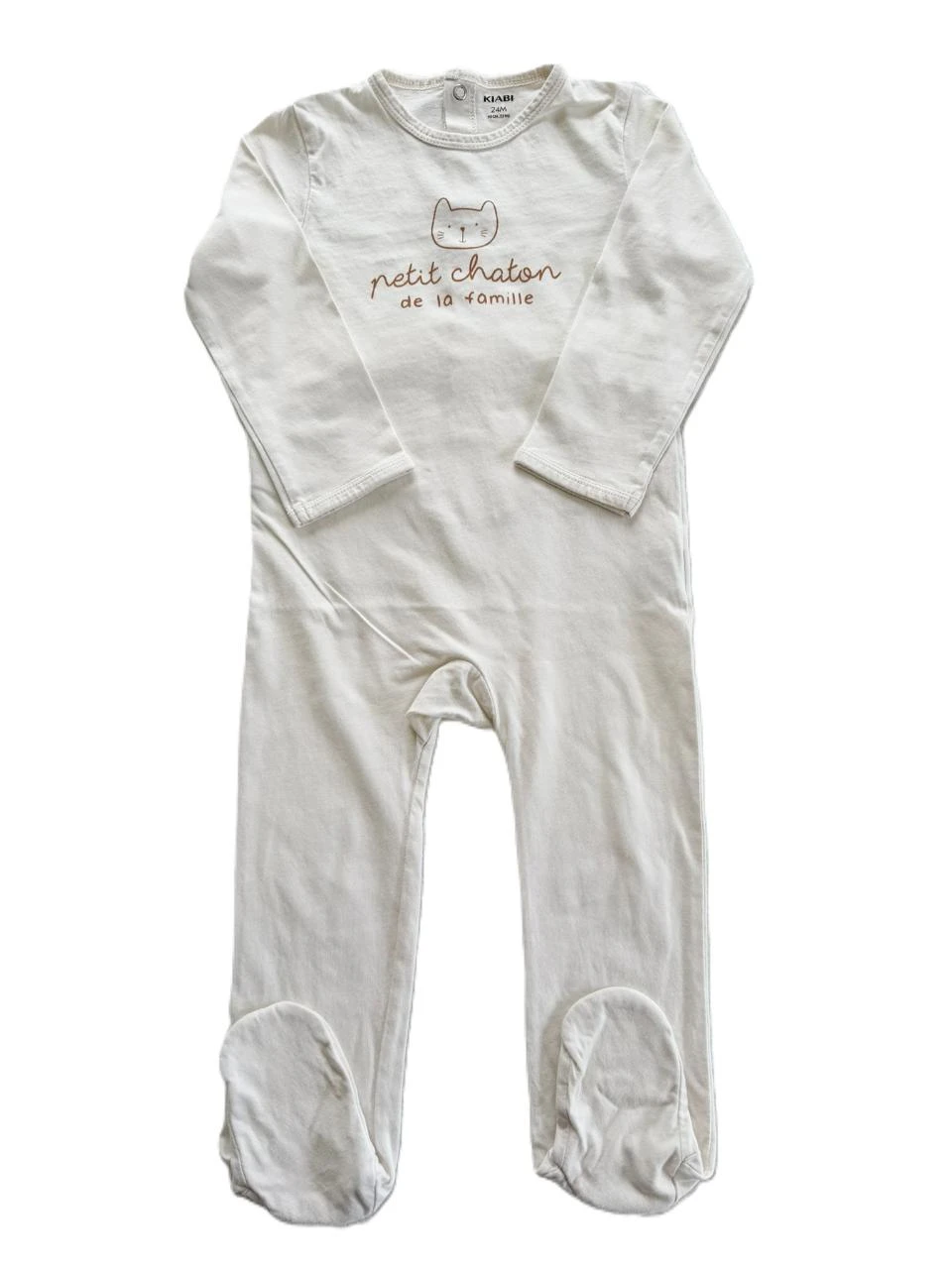 Pyjama crème Kiabi 24 mois